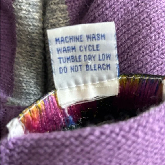 VINTAGE A’MILANO Striped Sweater Size M - Picture 7 of 8